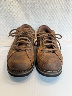 American Eagle Outfitters Men's Brown Leather Lace-Up Oxford shoes Men’s 8